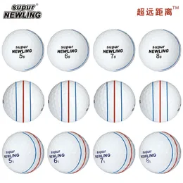 12 PCs Golfbälle supur ling Triple Track Long Distance 3-Pieces Golf Ball 3 Line Brand Game Ball Drop Ship 231220