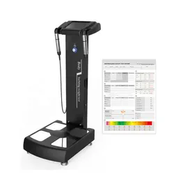 2024 Professionell BMI Vikt Mätning av kroppssammansättning Analysera mänsklig kropp Element Body Fat Analys Machine med skrivare WiFi Blueteethr