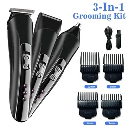 Cordless Barber Grooming Sets Body Trimmer for Men Groin Hair Clippers Haircut Kit Rechargeable 231220