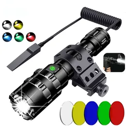 Novas Lanternas Portáteis Lanterna LED Profissional de Alto Lúmen para Caça Tática Scout Tocha Luzes L2 USB Recarregável LED À Prova D 'Água Fishlights