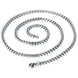Pendentif Colliers Vente Collier pour hommes Chaîne de perles carrées plaqué or noir en acier inoxydable unique bijoux polyvalents PSL162