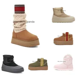 inverno Nuovo ''ugglis''boot Ultra Mini Platform Donna Classic Platform Stivali australiani Design Tasman Tassel style Tazz Ribbon style Stivali di pelliccia Pantofole Caviglia Sherpa gstf