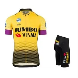 SPTGRVO Lairschdan 2019 Pro Team Visma Cycling Jersey Set Kadınlar Erkek Bisiklet Mtb Yarış Ropa Ciclismo Yaz Bisiklet Giyim279U