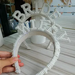 Suprimentos Outros suprimentos para festas de eventos Esposa noiva para ser coroa Tiara Bach despedida de solteira festa de despedida de noiva ensaio de noivado