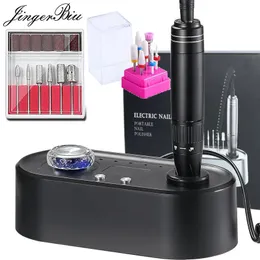 Nail Art Equipment 40.000 U/min Hochgeschwindigkeits-Bohrmaschine mit LCD-Display für Acrylnägel, Platzierungstyp, professioneller Nagellack, 231219