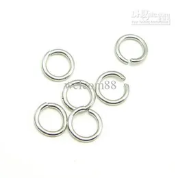 100st Lot 925 Sterling Silver Open Jump Ring Split Rings Tillbehör för DIY Craft Jewelry Gift W5008 253P