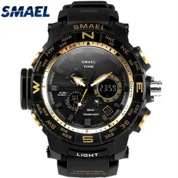 50Atm Waterproof Smael Ny superprodukt för ungdomar Multifunktionella utomhusledda Watch Wristwatch Gifts Mode1531326o