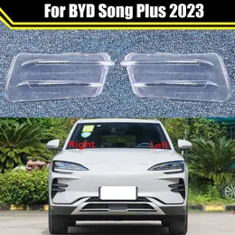 Auto Fog Lamp Light Case for BYD Song Plus 2023 Car Front Foglight Lens Cover Lampshade Glass Lampcover Caps Foglamp Shell