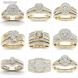 Solitaire Ring Mifeiya Luxury Wedding noivado de casamento do amante do amante Bling gelo