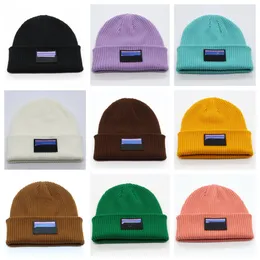 Yeni Pata-3460 Retro Sıradan Örme Şapka Tasarımcısı Beanie Cap Unisex Tapkalar Kaşmir Açık C S