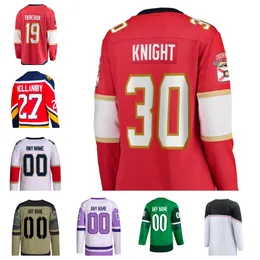 Personalizza 16 ALEKSANDER BARKOV 19 MATTHEW TKACHUK 72 SERGEI BOBROVSKY 13 SAM REINHART 94 RYAN LOMBERG Maglia da hockey 23 CARTER VERHAEGHE 21 NICK COUSINS Taglia Yth-6XL