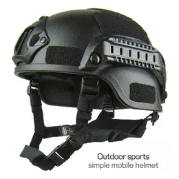 Klättringshjälmar Militärhjälm Fast Helmet Mich2000 Airsoft MH Taktisk hjälm utomhus Taktisk smärtboll CS Swat Riding Protect Equipment