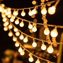 Aggiornamento Natale LED Ball String Light Buon Natale Decorazioni per la casa 2023 Ornamento di Natale Navidad Regali di Natale Capodanno 2024