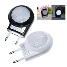 Nachtlichter Mini Led Licht Sensor Control Schalter Buchse Schnecke Auto Lampe Wand Für Baby Kinder Schlafzimmer EU Stecker