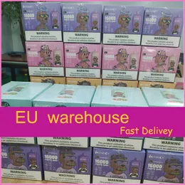 EU Warehouse Vapes Electronic Cigarette 16000 puffs Disposable Vape HiFANCY E Cigarette Vape Pen 650MAH Rechargeable 26ml With Display Screen E Cig Device Puff 12k