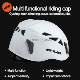 クライミングヘルメット2022新しい自転車ヘルメットクライミングセーフティキャップ軽量衝突防止洞窟ハット屋外スポーツサイクリングヘルメット