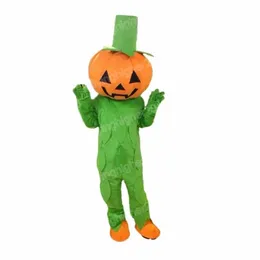 Halloween Cute Pumpkin Mascot Costume Unisex Cartoon Anime Teme Postacie Karnival Mężczyzn Kobiet Dress Dress Christmas Fancy Performs Dress