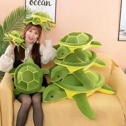 Adorabile giocattolo di peluche per tartaruga kawaii bambole per animali imbottiti per bambini tortuti cuscini di compleanno regali per bambini ragazza