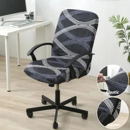 Stol täcker 1 st elastiskt tryckt kontor täcker all-inclusive datorätets skyddsfodral borttagbara tvättbara spelstolar slipcovers