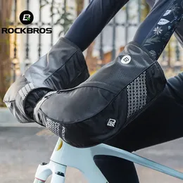 Rockbros Bicycle Wind Protective Gloves Motorcykel utomhus sport ridning kall motstånd 3D stereoklipp cykeltillbehör 231220