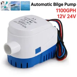 Altri rubinetti Docce Accessori Pompa di sentina 12V 24V 1100GPH Automatica Barca Acqua marina Mini pompe elettriche sommerse Yacht Motore Idrovolante Casa galleggiante 231219