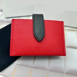 Designer Purses For Women Card Holder Coin Pouch Wallet Flap Red Luxury Bag Black Mini Men väskor Lagligen Shopping äkta läder mode blixtlås med hög kvalitet plånböcker