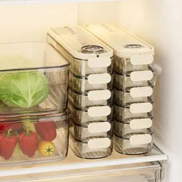 収納ボトル積み重ね可能なdumplingボックス透明なdumplings冷蔵庫は、この密閉された食品容器食品グレードを備えています