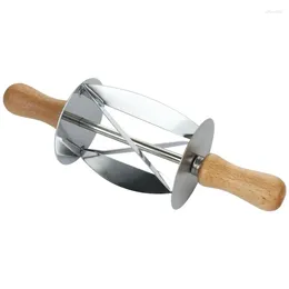 Baking Tools R2JC Stainless Steel Rolling Cutter For Making Bread Wheel Dough Pastry