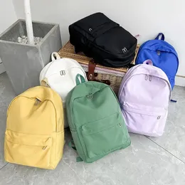 School Bags Teenage Waterproof Solid Bookbag Girls Bag For Nylon Schoolbag Backpack Color Female Backpacks High Quality Travel Women 231219