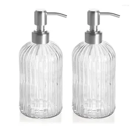 Liquid Soap Dispenser 18Oz With Rust Proof Stainless Steel Pump For Kitchen & Bathroom.