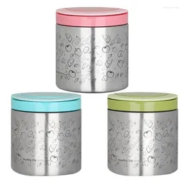 Dinnerware Containers Leak Proof Warmer Stainless Steel Lunch Boxes With Handle For Meals School Home Kitchen Supplies