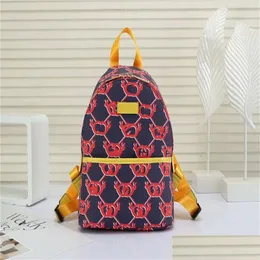 Zaini 23Zaino per bambini di design Plaid con cuciture in pelle con lettera logo adatto a 5 anni e oltre Adolescenti classici Schoo Dh9Ma