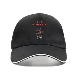 Bonés de bola bebendo vidro The Wombats Snapback Boné de beisebol regular preto masculino Bill Hat