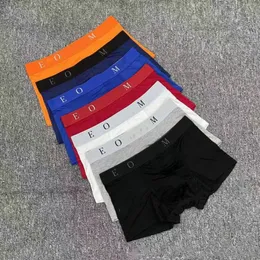 Mens Designer Underpants Interpants Stirts Boxer Shorts Modal Sexy Gay Male Ceuca Boxers Solid Color Printing 7 Colors لاختيار حجم M-XXL