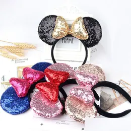 Acessórios para cabelos Acessórios para a faixa de cabelos da cabeceira da cabeça para mulheres lantejoulas Bow Girls Bandas de aniversário Party Hairbands 20 Styles Drop Deli DHBXC