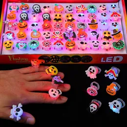 Christmas Small Gifts Finger Lights Luminous LED Ring Decoration Kids Rings