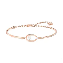 Swarovskis armband designer smycken kvinnor original högkvalitativ charmarmband oval armband trend enkel armband