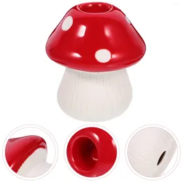 Vases Taper Holders Mushroom Ornament Cute Candles Desk Hydroponics Decorative Shelf Delicate Candlestick