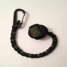 Monkey Fist keychain 1 Steel Ball Self Defense 550 paracord keychain Handcrafted in China317K