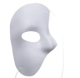 Phantom of the Opera Face Mask Halloween Christmas New Year Party Costume Abbigliamento compone la fantasia vestire la maggior parte degli adulti bianchi Phan5761254