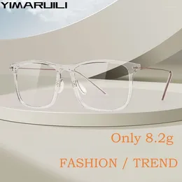 Occhiali da sole cornici Yimaruili Fashion Ultra-Light TR90 Transparente Eyewear Retro Square Square Ottici Ottimi di prescrizione Frame di uomini e donne