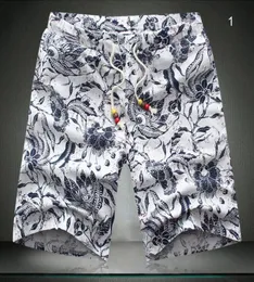WholeSummer heren linnen katoenmix shorts met bloemenprint en trekkoord Plus size oversized 6XL strandshorts voor heren groot en 8226242