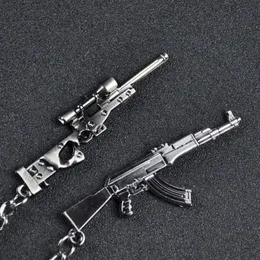 Mini Gun Model Car Small Pack Pack Key Chain Creative Personlig Metal Pendant Key Ring Hand Bag Charm Pendant2570