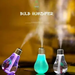 Aromaterapi mode USB Ultrasonic Humidifier Home Office Creative Bottle Mini Colorful LED Night Light Bulb Atomizer