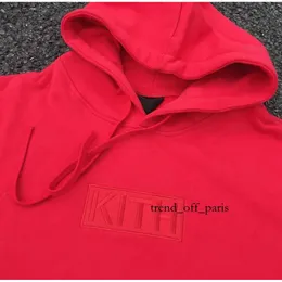 2023 Högkvalitativ liten och trendig varumärke Kith Box Designer Hoodie broderad hoodie Loose Casual Hoodie för par överdimensionerade tröjor 158 920