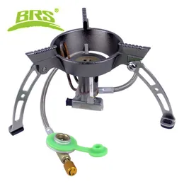 Küche BRS Outdoor Gasbrenner Multi tragbarer Camping Windschutz Gasherd Kocher Picknick -Cookout Wanderausrüstung Ofenofen BRS 11