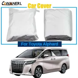 Toyota Alphard 20022020 için Tam Araç Kapağı Kapakları Dış Mekan Güneşlik Antiuv Güneş Yağmur Kar Tozu MPV Kapak Rüzgar Poparası H220425