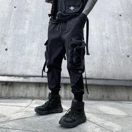 UNISEX Funkcjonalne wielopoziomowe kombinezony taktyczne wojskowe spodnie do joggera do męskiej odzieży Haruku Hiphop Streetwear