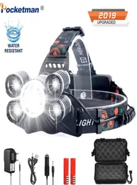 Pesca a LED Feele di pesca T6 Torcia più luminosa Torcia Lampada Frontale Usa 18650 Fishing da caccia307M1468886