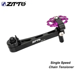 ZTTO Bike Single Speed Chain Tensioner Rear Derailleur Bicycle Aluminum Alloy Mountain Road Stabilizer 231221